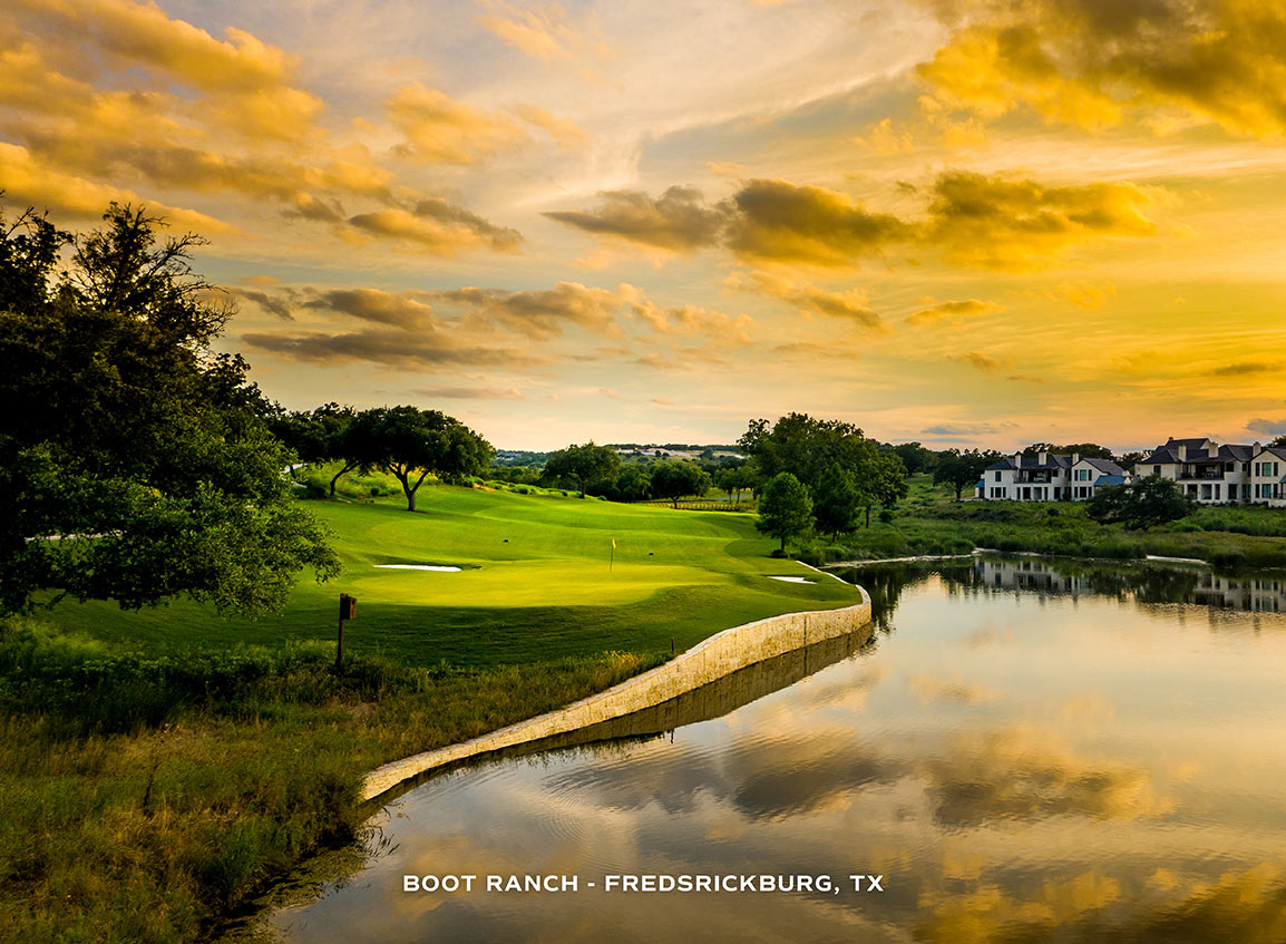 Boot Ranch golf course sunset