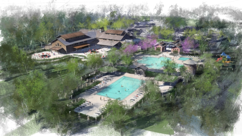 Artist rendering of Base Camp family club.